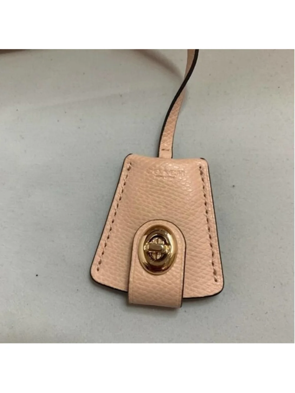 Coach Leather Margot Carryall Crossbody Satchel for Women Peach Preowned